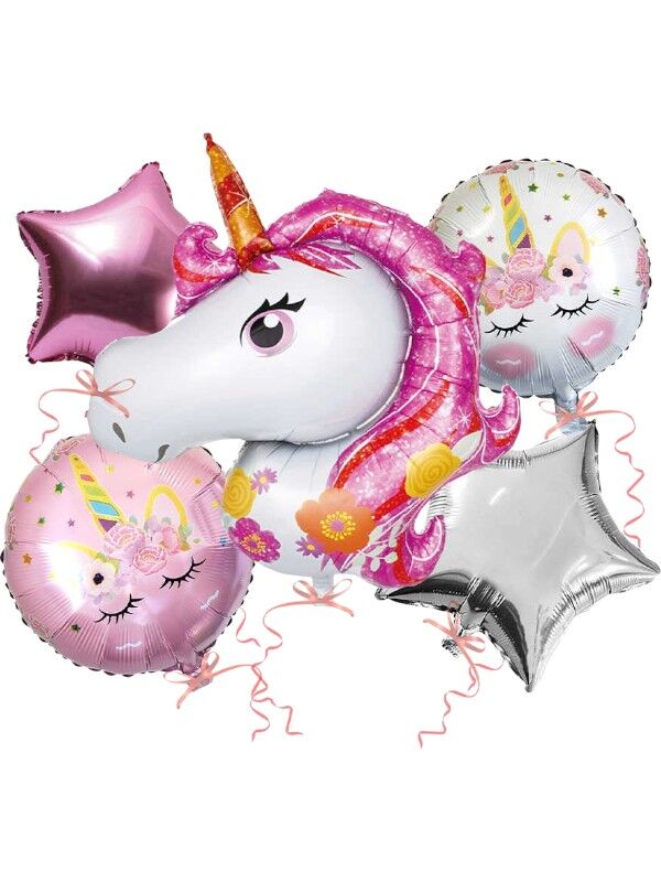 Unicorn Konseptli Folyo Balon Seti