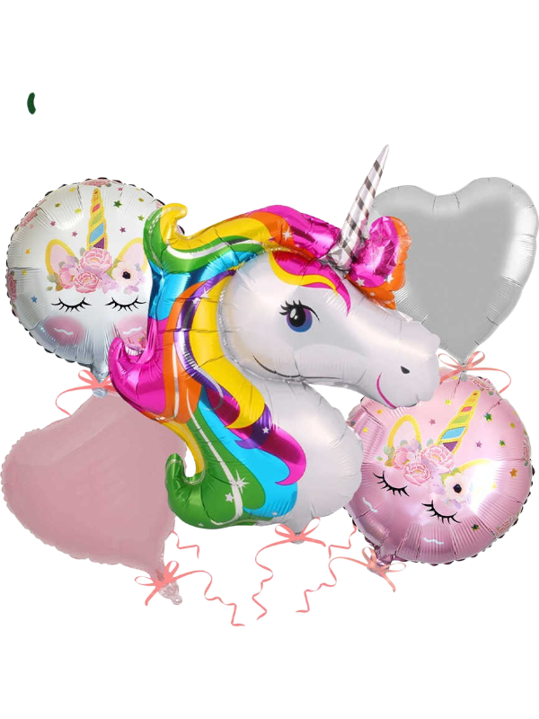 Unicorn Konseptli Folyo Balon Seti