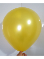 12 inch 30 cm Balon 10 Adet Metalik Sarı