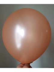 12 inch 30 cm Balon 10 Adet Metalik Somon