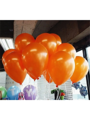 12 inch 30 cm Balon 10 Adet Metalik Turuncu