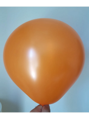 12 inch 30 cm Balon 10 Adet Metalik Turuncu