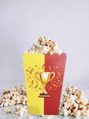 Sarı Kırmızı Popcorn Mısır Kutusu 8 Adet