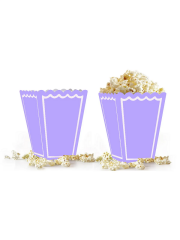 Makaron Lila Popcorn Mısır Kutusu 8 Adet