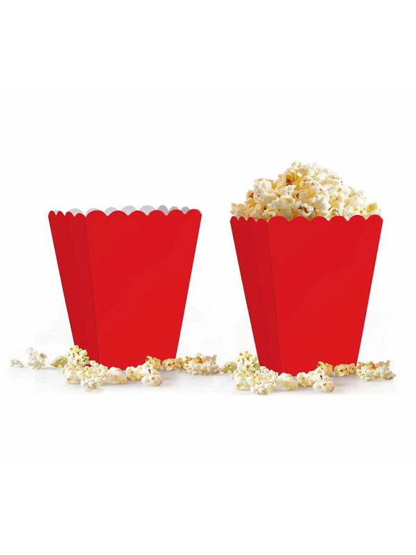 Kırmızı Popcorn Mısır Kutusu 8 Adet