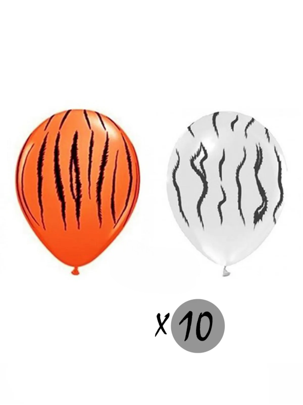 10 Adet Safari Baskılı Desenli Balon 12 Inç 30 Cm