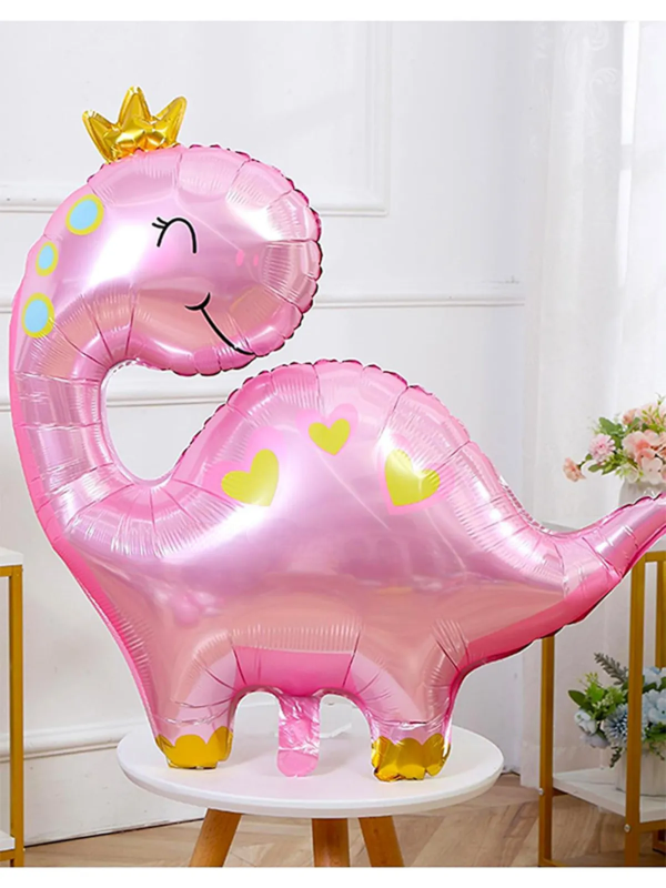 Pembe Dinozor Folyo Balon 96x67 cm