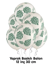 Safari Balon Zinciri Seti Safari 6'lı Folyo Balon Seti Doğum Günü Balon Seti