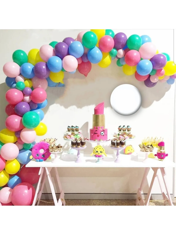 Pastel Balon Zinciri Seti 100 Balon