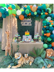 Safari Tema Konsept Balon Zinciri Seti 100 Balon