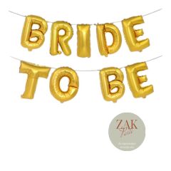 Bride To Be Folyo Balon Yazı 30 cm GOLD