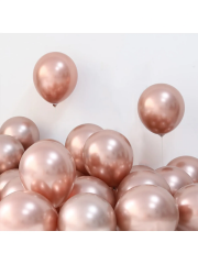 Krom Rose Gold Balon 12 Inç 30 Cm 5 Adet