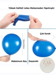 12 inch 30 cm Balon Parlak Krom Balon Yeşil