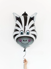 Safari Büyük Zebra Folyo Balon 22 inch