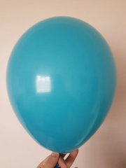 12 inch 30 cm Balon 10 Adet Turkuaz