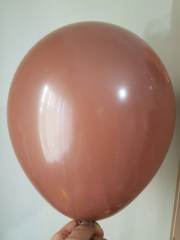 12 inch 30 cm Balon 10 Adet Kahverengi Pastel