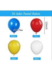 Balon Buketi Pastel Balon Seti Toplam Balon 30 ADET