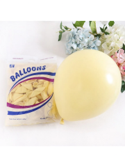 Makaron Soft Renkli Balon 12 inch 30 cm 10 ADET Sarı